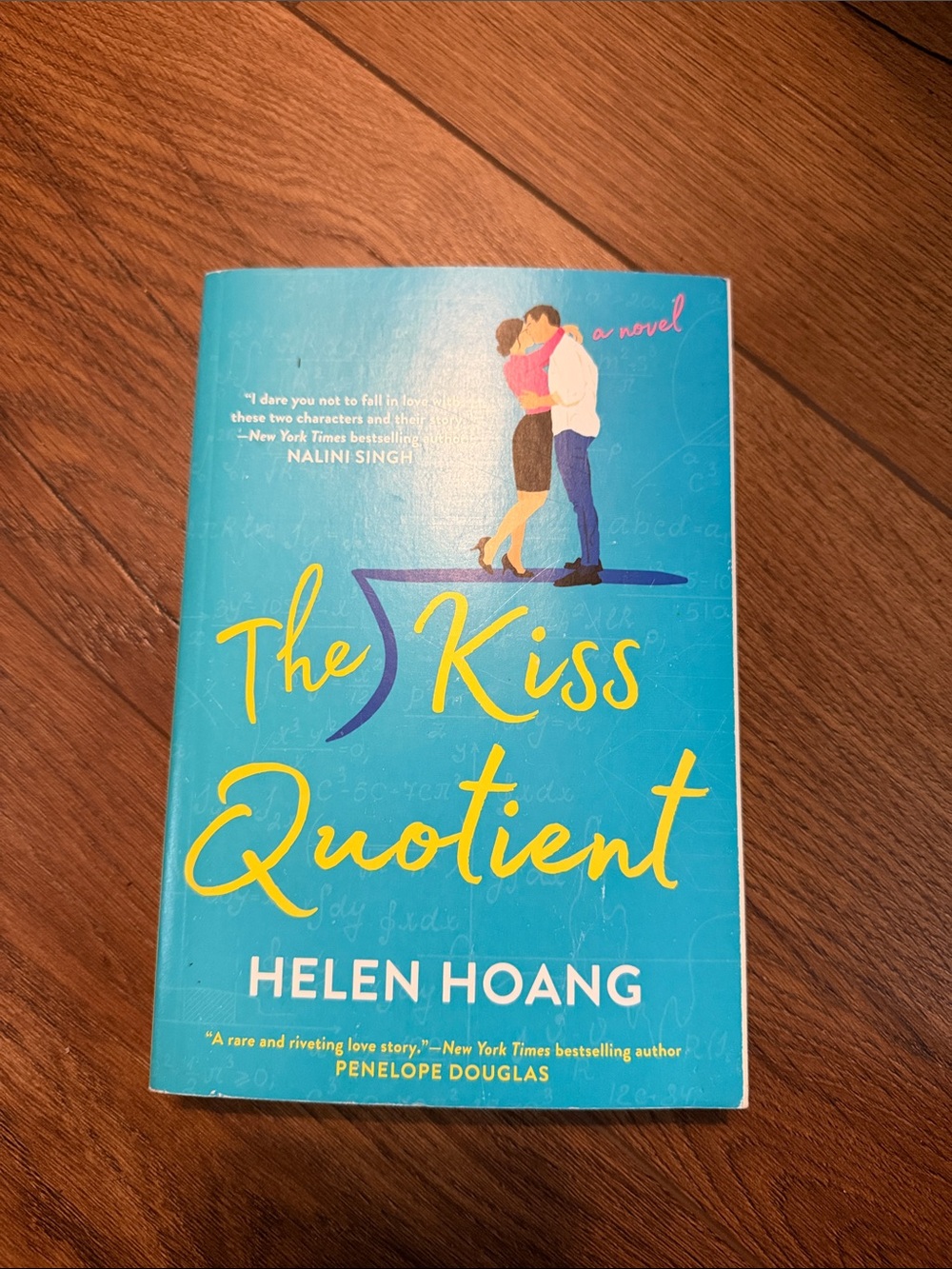 The Kiss Quotient by Helen Hoang - Teal Yellow Cover